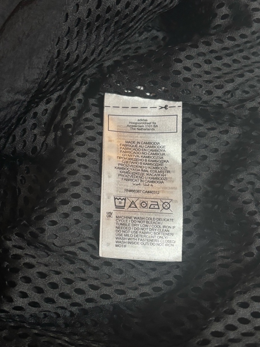 Adidas Originals Adicolor Shattered Trefoil Track Windbreaker with Multicolor, L - Picture 9 of 9